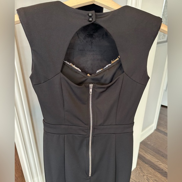 ✨EUC✨ Little Mistress London Bodycon Black with gold and silver sequins Size 4 - Picture 10 of 15